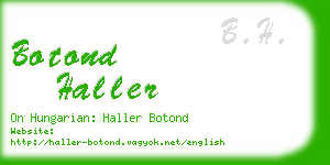 botond haller business card